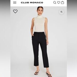 Club Monaco Black Borrem Suit Pants